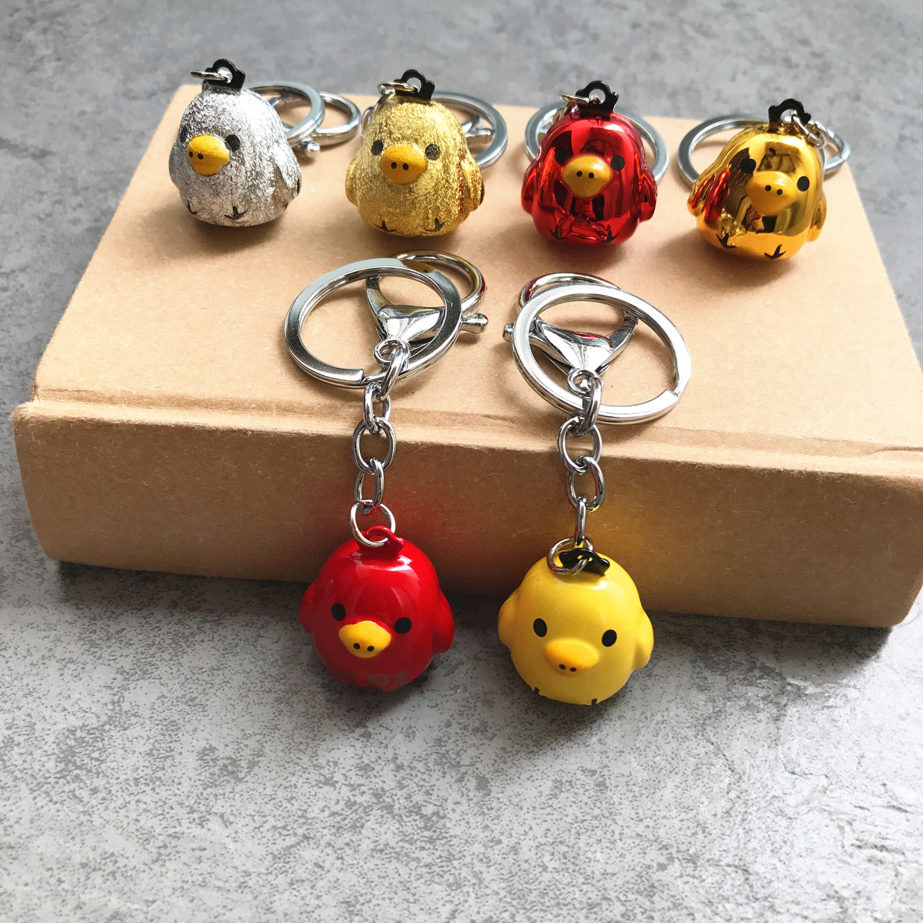 小鳥の鈴入りキーホルダー