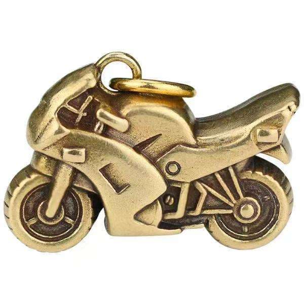 キーリング・キーケース バイクモチーフの真鍮キーホルダー