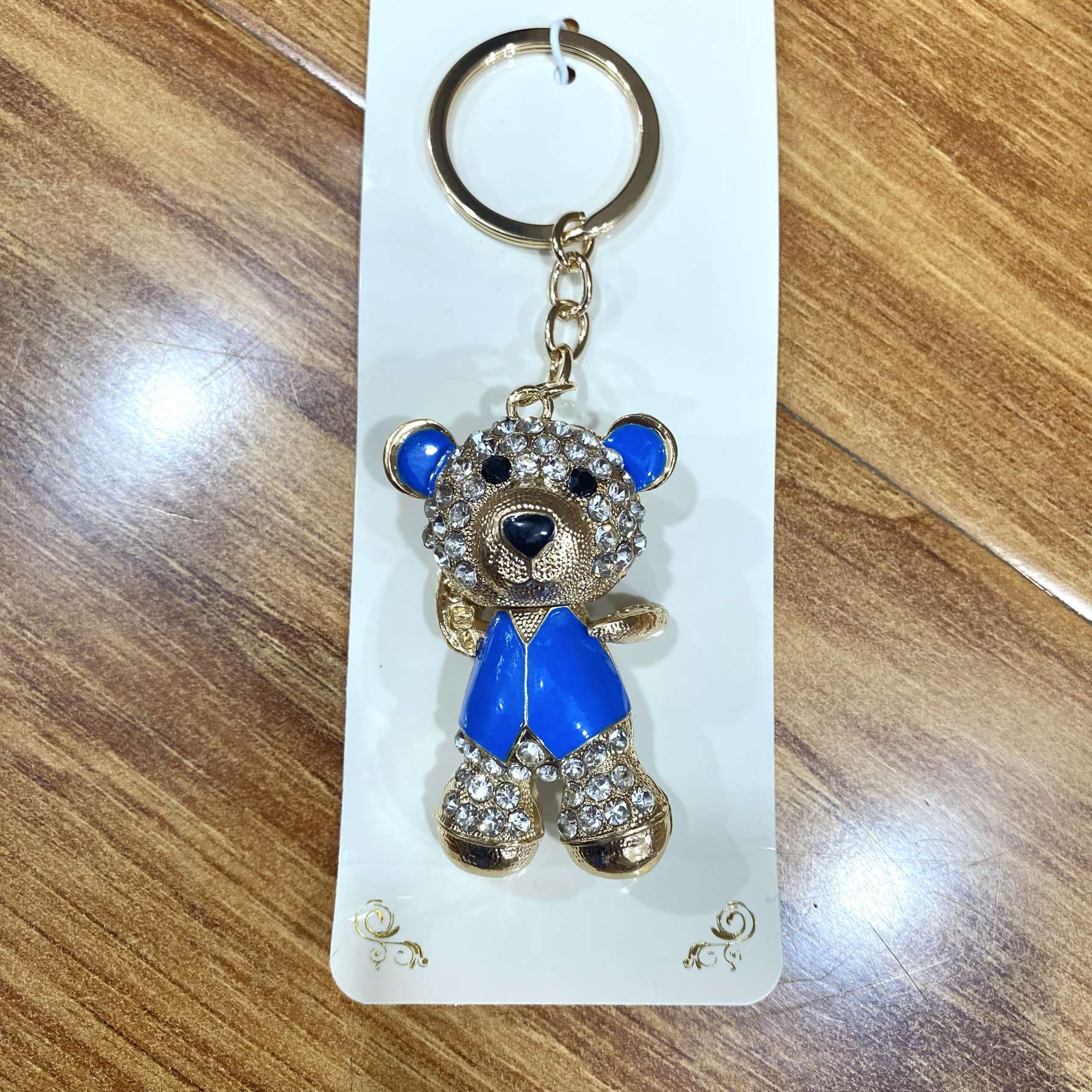 キーリング・キーケース キラキラベアのキーホルダー