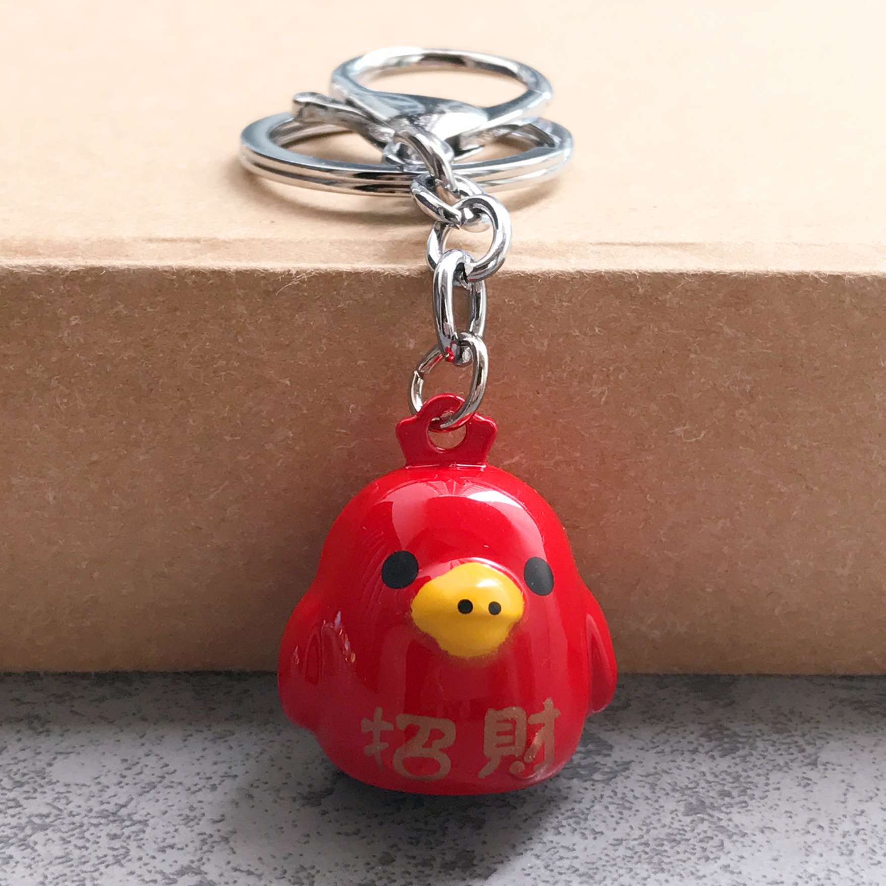 小鳥の鈴入りキーホルダー