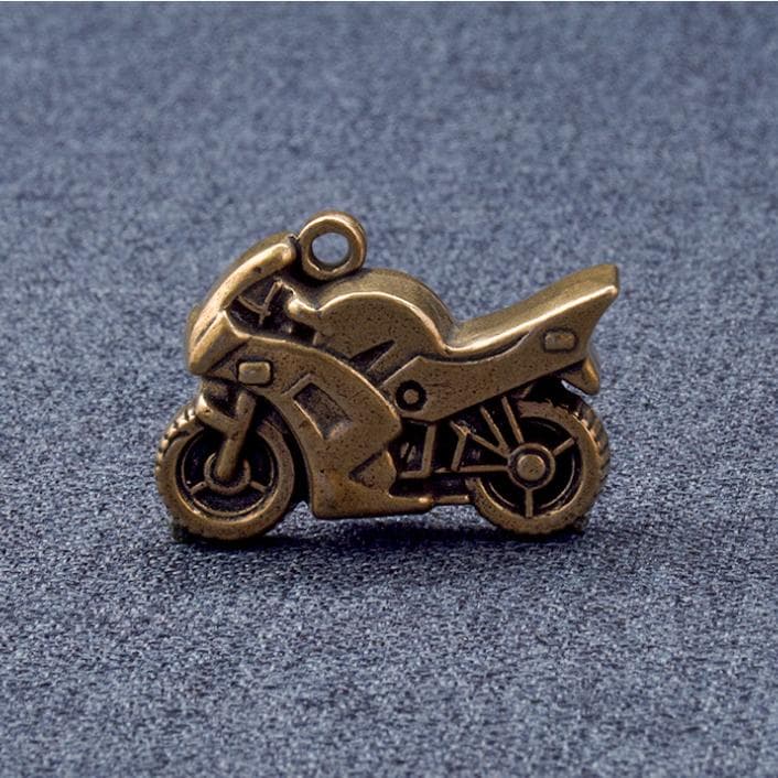 キーリング・キーケース バイクモチーフの真鍮キーホルダー